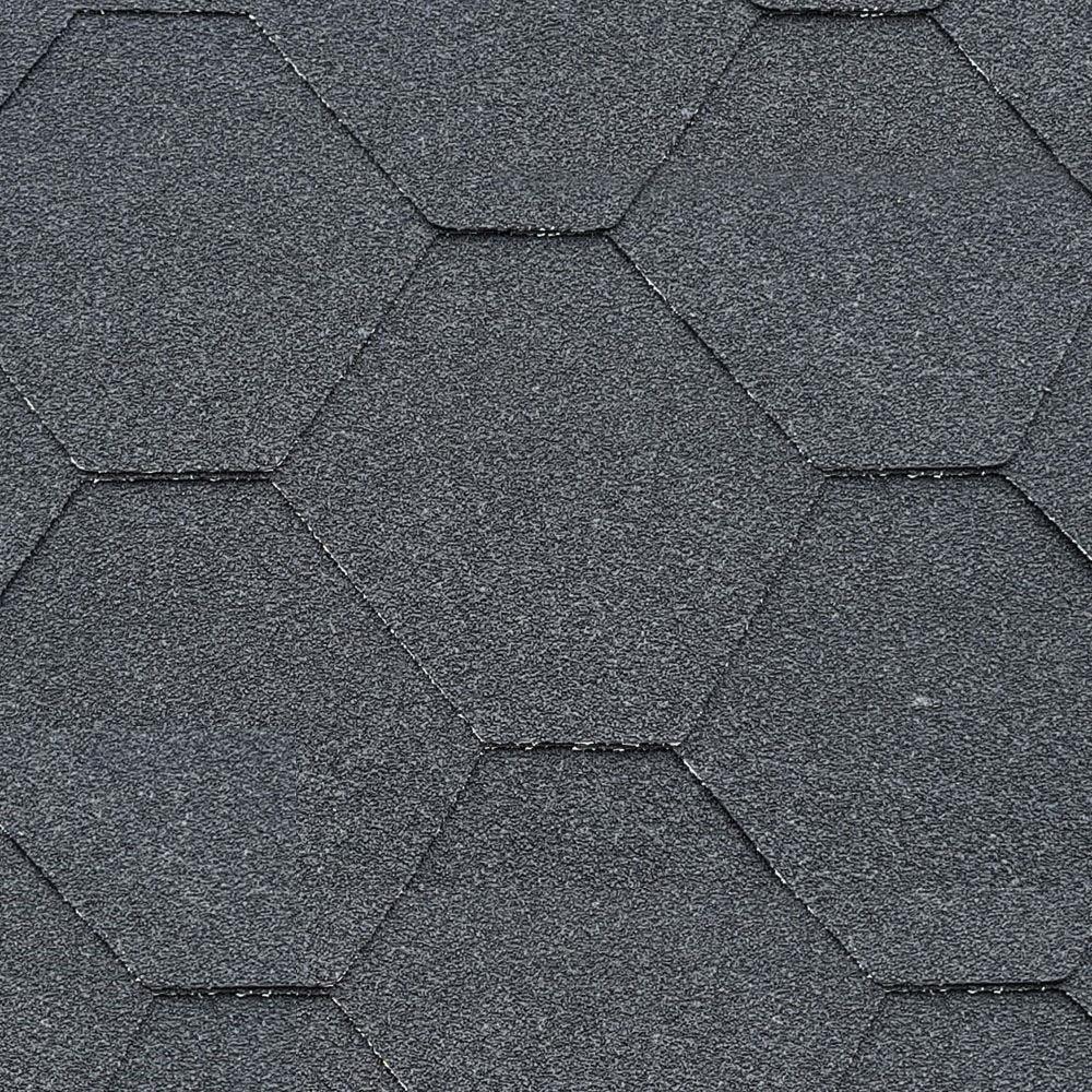 SUPAFLEX Hexagonal Shingles: Black - SupaFlex