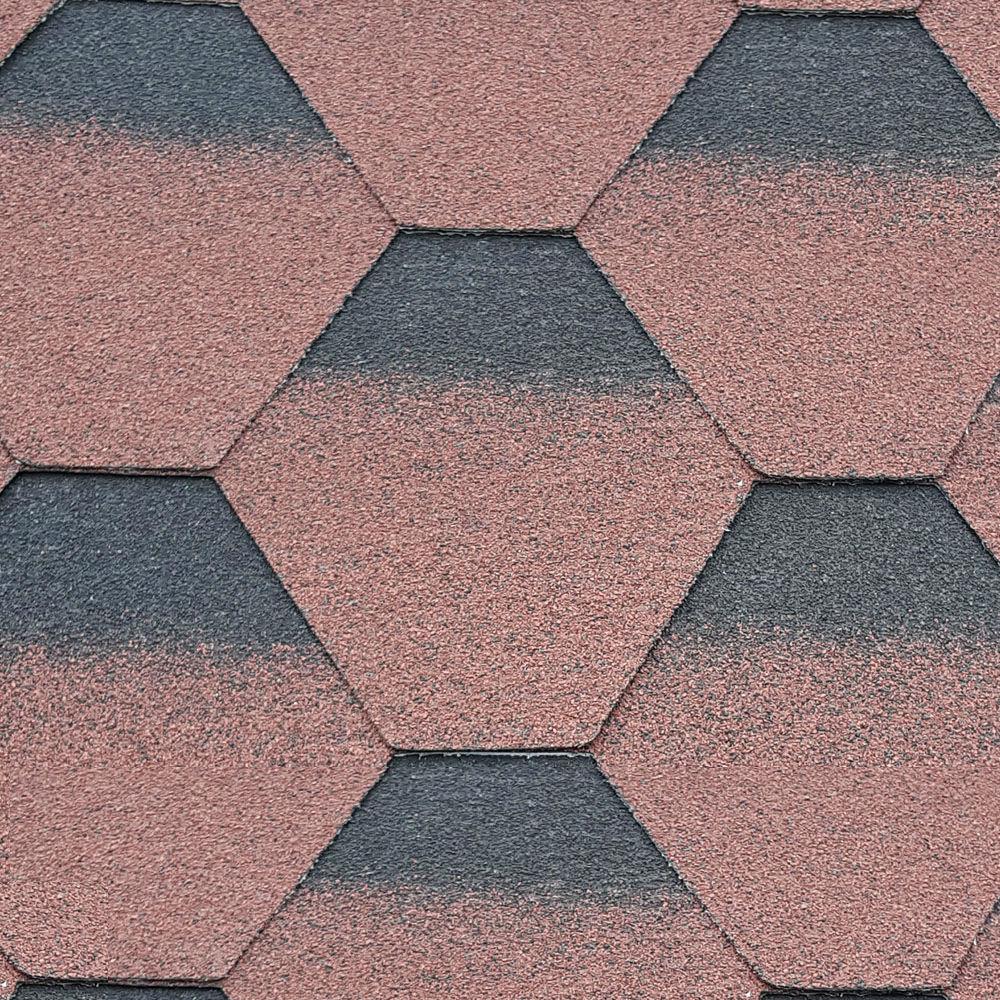 SUPAFLEX Hexagonal Shingles: Red - SupaFlex