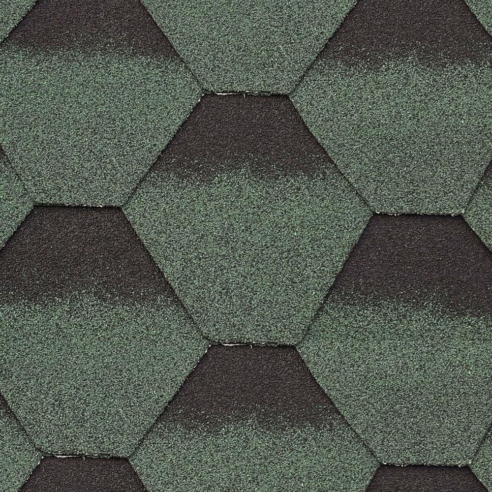 SUPAFLEX Hexagonal Shingles: Green - SupaFlex