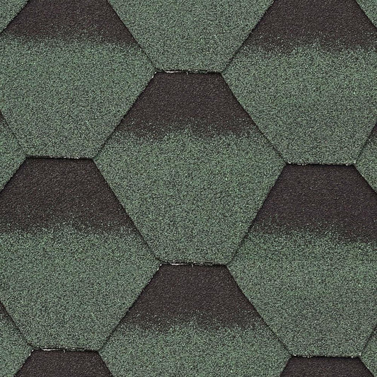 SUPAFLEX Hexagonal Shingles: Green - SupaFlex